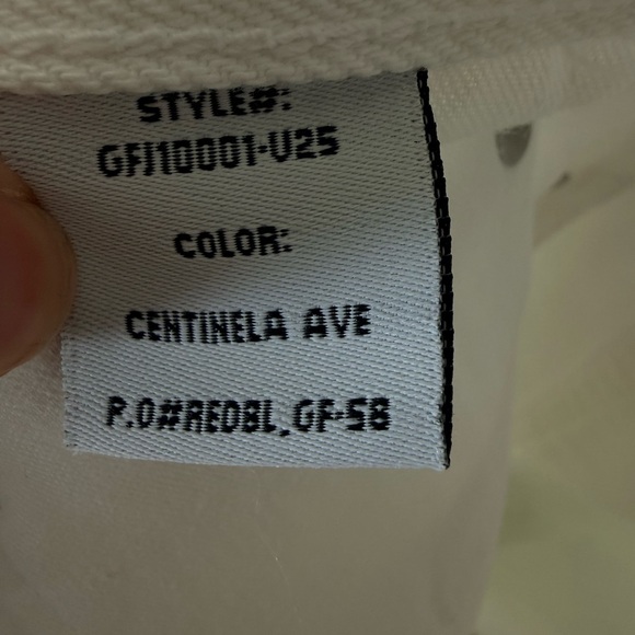 NWT GRLFRND The Graham High Rise Straight Denim Jean Centinela Ave White Size 28 - Picture 6 of 7